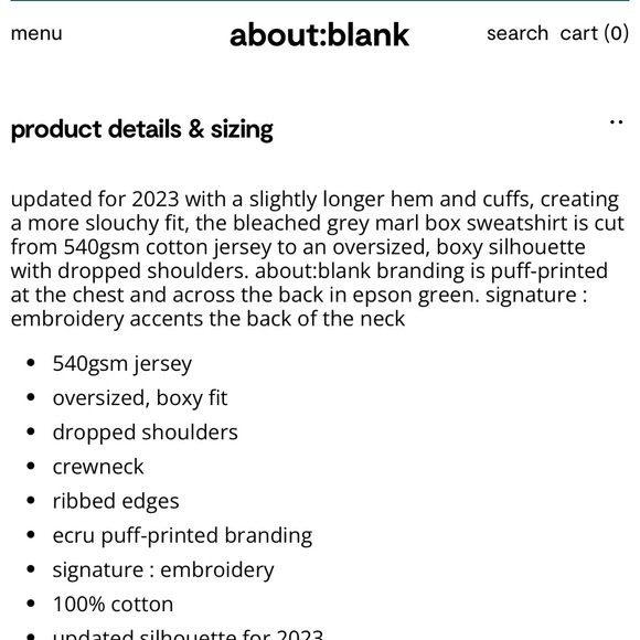 About:Blank Sweatshirt - Picture 7 of 8